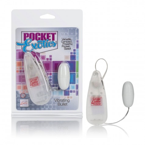 Виброяйцо белого цвета Pocket Exotics Vibrating Bullet